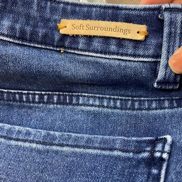 Soft surrounding mom jeans slim cut size 4 - Picture 6 of 6
